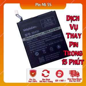 Pin Webphukien cho Xiaomi Mi 5S Mi5S  Việt Nam (BM36) - 3200mAh 